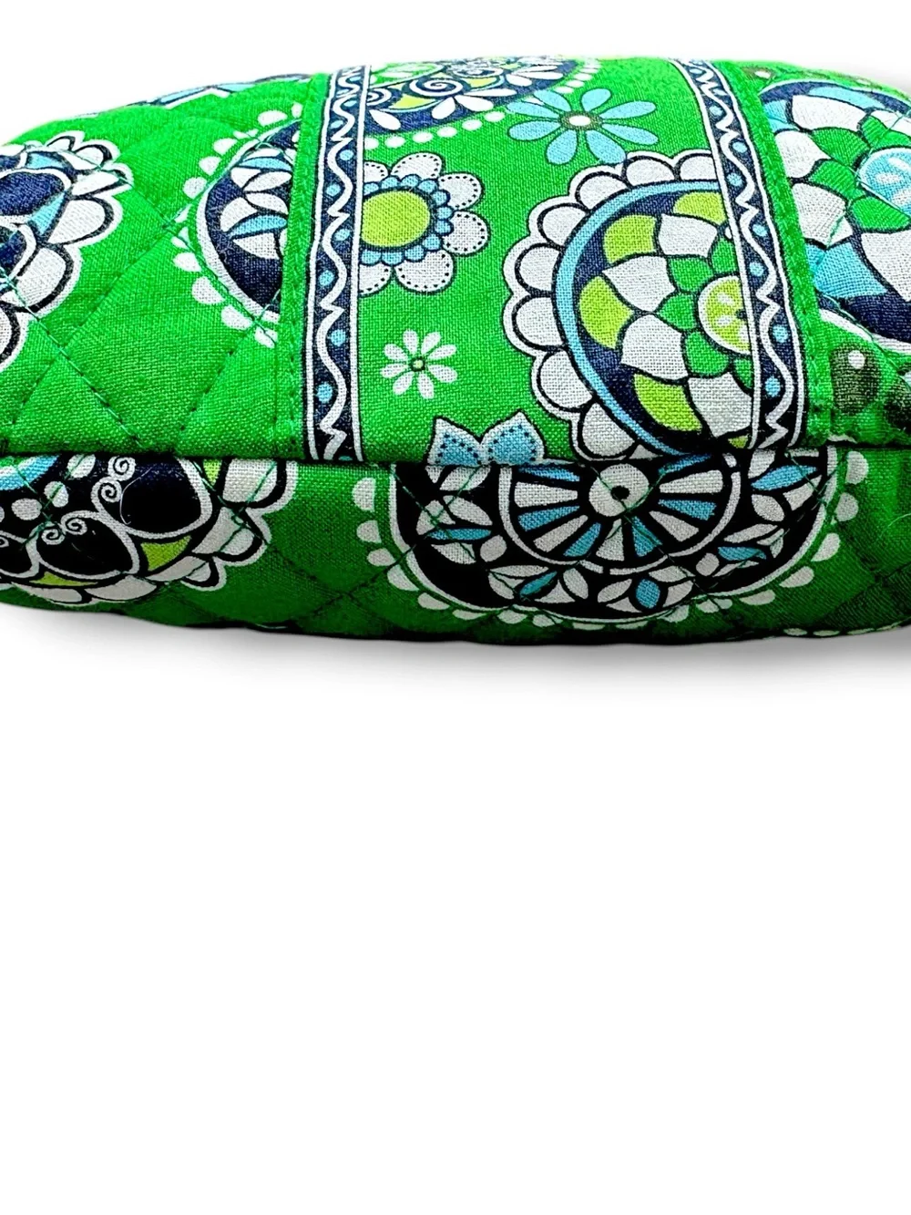Vera Bradley Cupcakes Green Quilted Shoulder Bag Hobo Purse